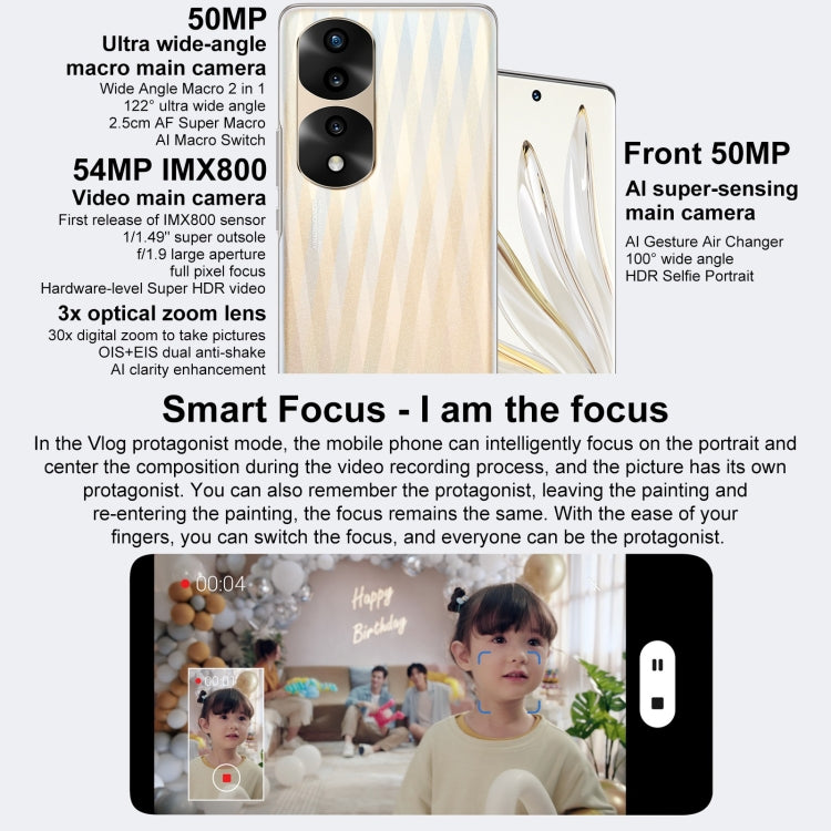 Triple Back Cameras, Screen Fingerprint Identification, 6.78 inch Magic UI 6.1 Dimensity 9000 Octa Core up to 3.05GHz, Network: 5G, OTG, NFC, Not Support Google Play, Honor 70 Pro+ 5G 12GB+256GB Triple Back Cameras, Screen Fingerprint Identification, 6.78 inch Magic UI 6.1 Dimensity 9000 Octa Core up to 3.05GHz, Network: 5G, OTG, NFC, Not Support Google Play, Honor 70 Pro+ 5G 12GB+256GB